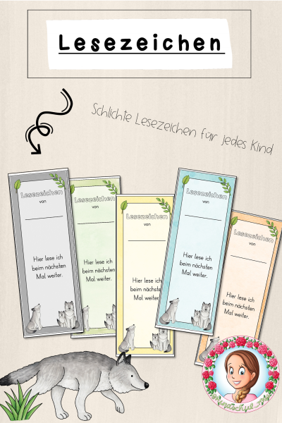 Wolf-Klasse: Lesezeichen (Classroommanagement) (1557073)
