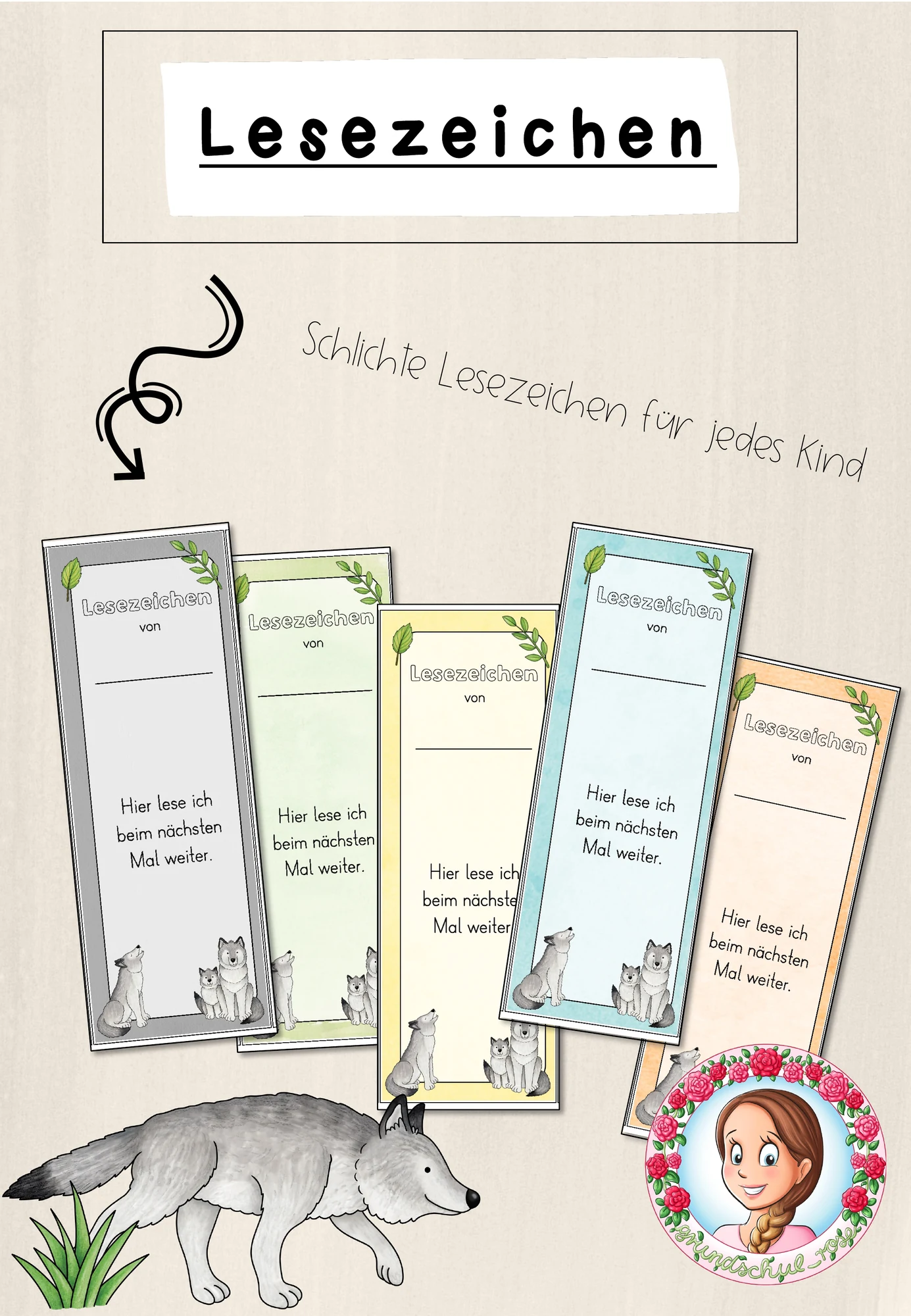 Wolf-Klasse: Lesezeichen (Classroommanagement)