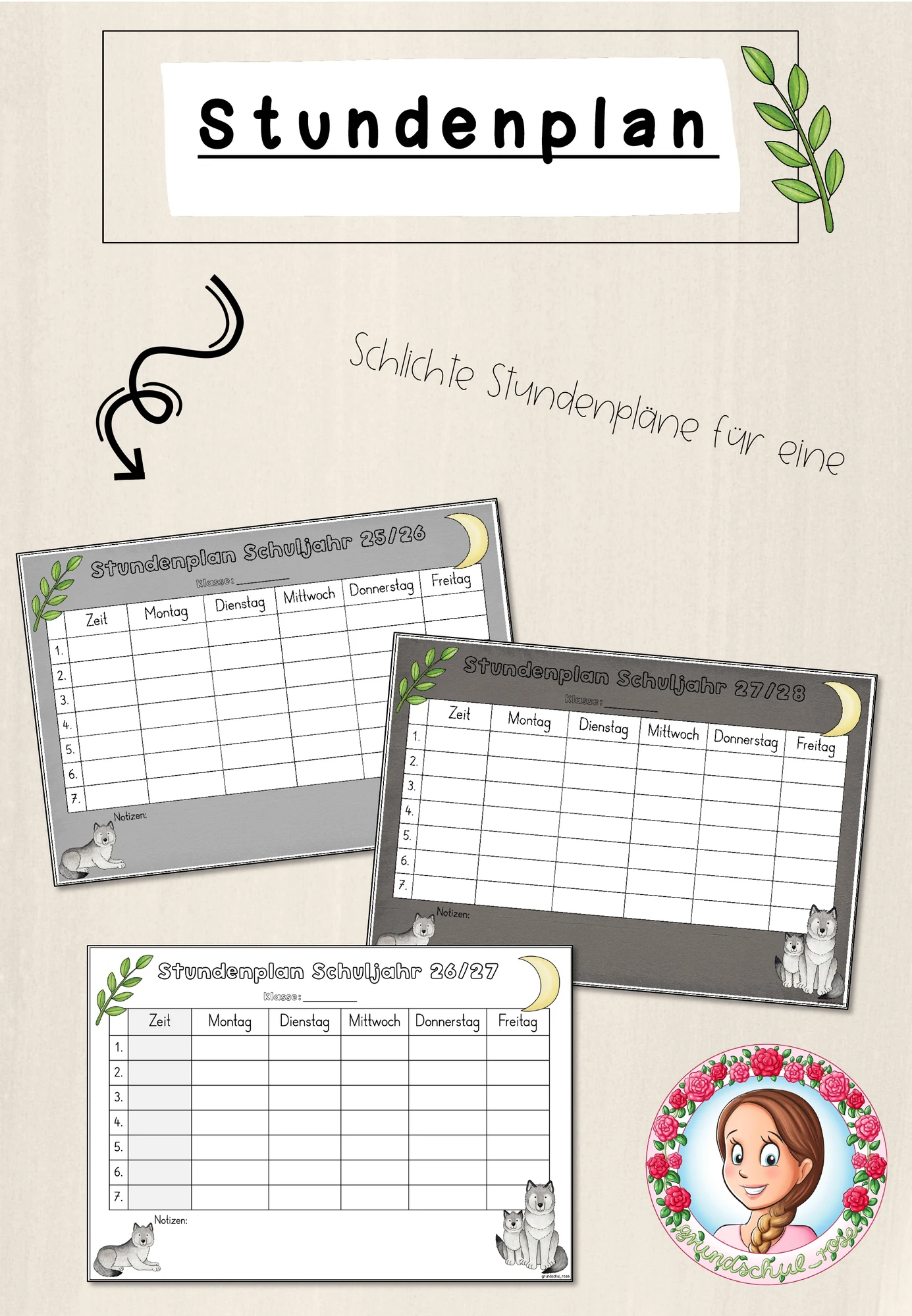 Wolf-Klasse: Stundenplan (Classroommanagement)