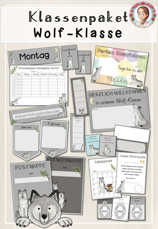 Klassenpaket: Wolf-Klasse (Classroommanagement)