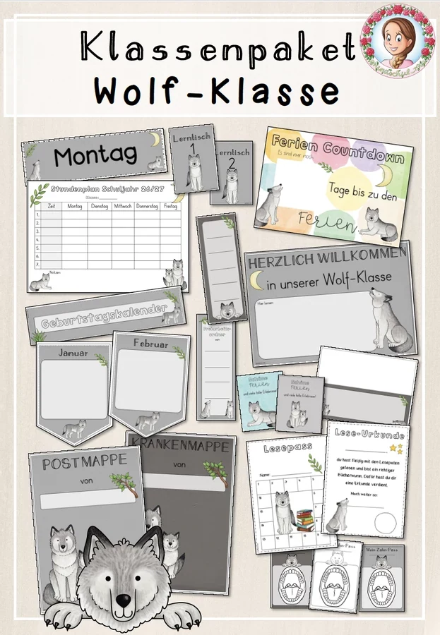 Klassenpaket: Wolf-Klasse (Classroommanagement)