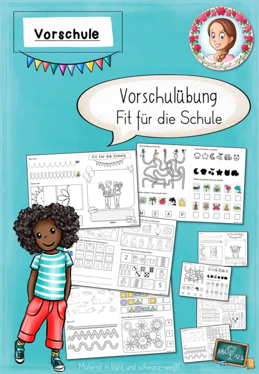 Fit für die Schule – Vorschulheft mit Übungen für Kita & Schulstart