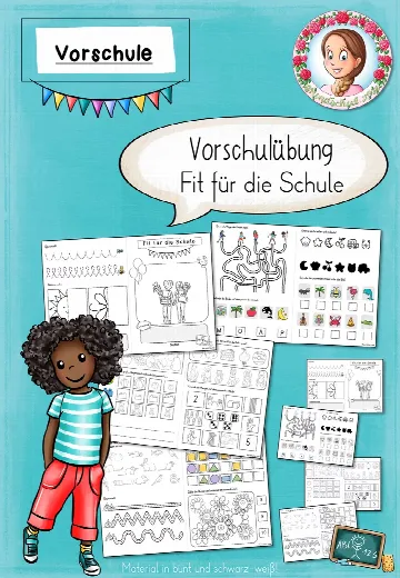 Cover: Fit für die Schule | Vorschulheft für Kita & Schulstart – digitales Unterrichtsmaterial für die Grundschule
