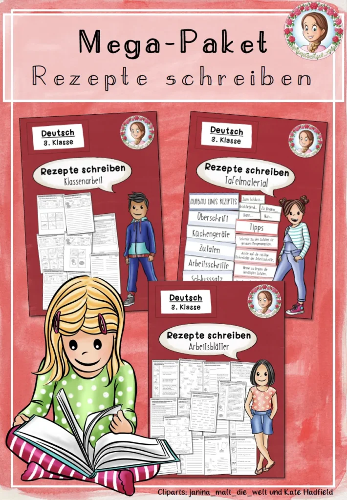 Materialpaket Rezept Deutsch Klasse 2 - Cover für Klasse 2