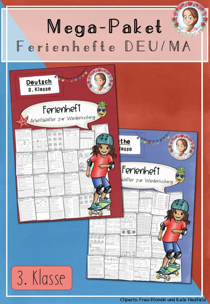 Materialpaket Sommerferien Mathematik Klasse 3 - Cover für Klasse 3