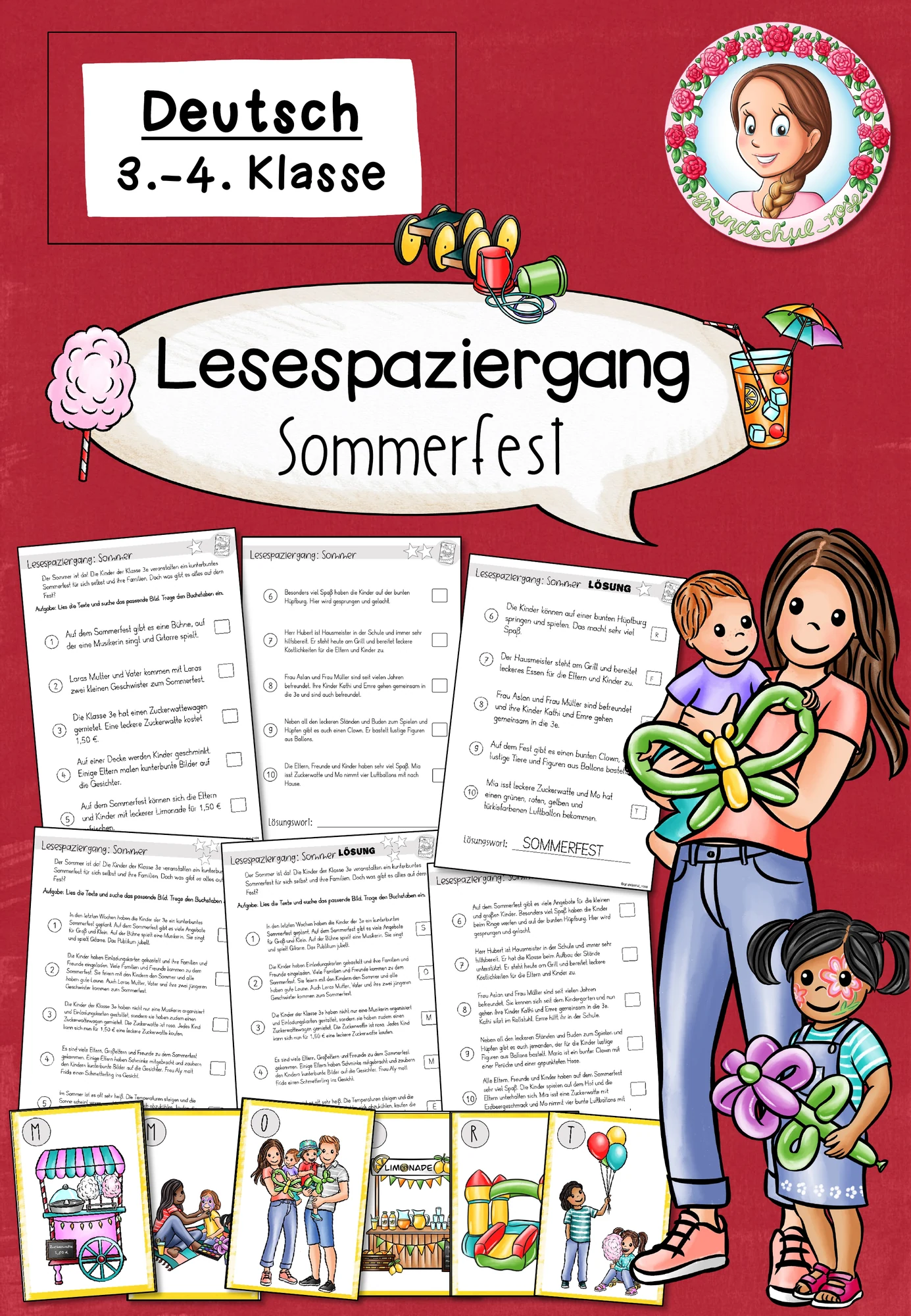 Lesespaziergang Sommerfest | Deutsch Klasse 3-4