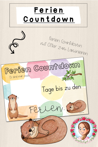 Otter-Klasse: Ferien Countdown (Classroommanagement) (1633215)