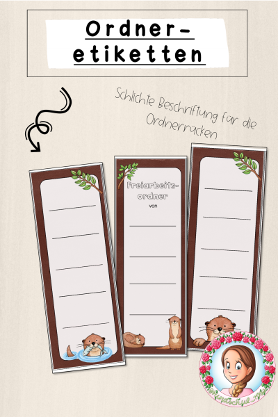 Otter-Klasse: Ordnerrücken (Classroommanagement) (1633235)