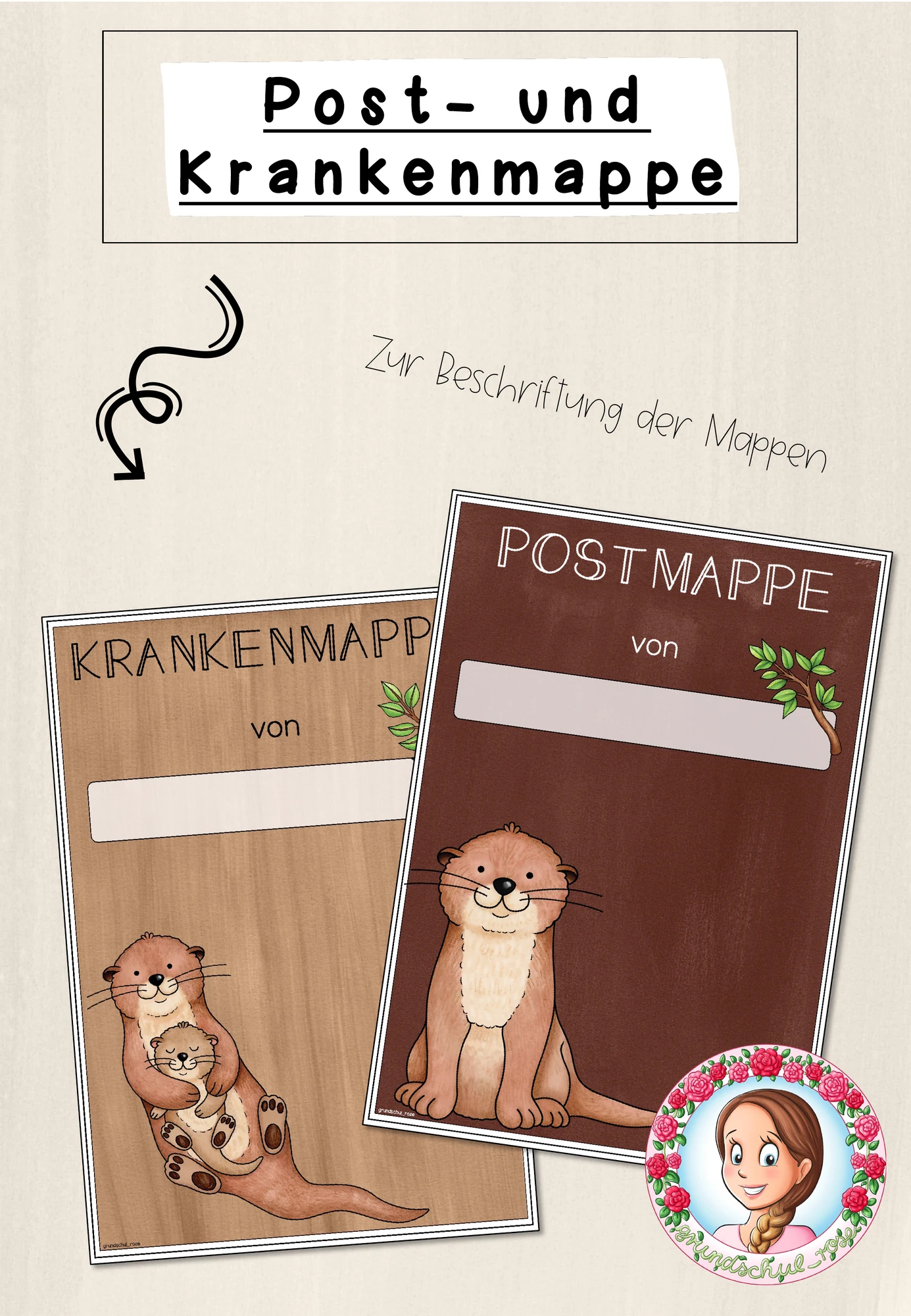 Otter-Klasse: Post- und Krankenmappe (Classroommanagement)