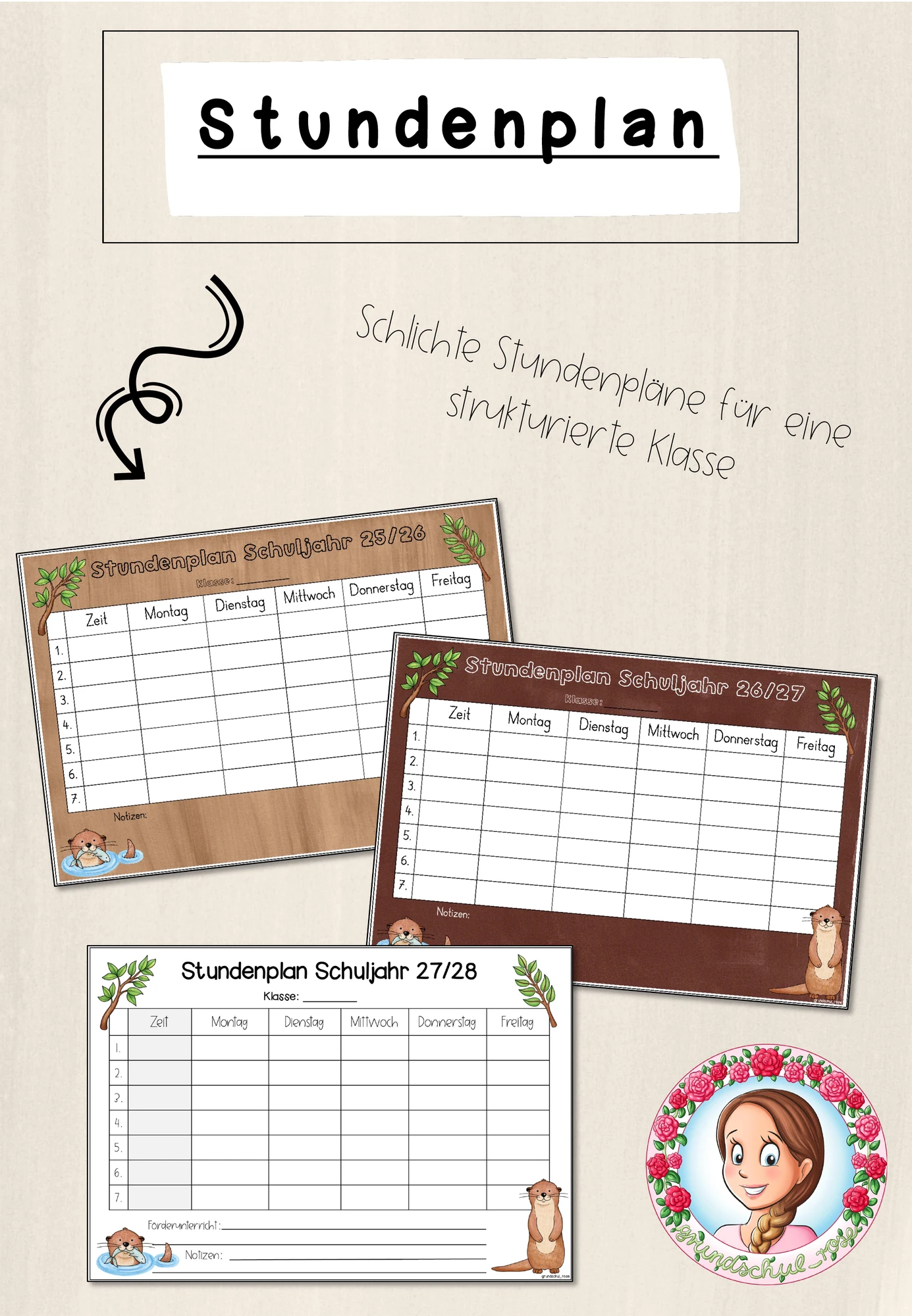 Otter-Klasse: Stundenplan (Classroommanagement)