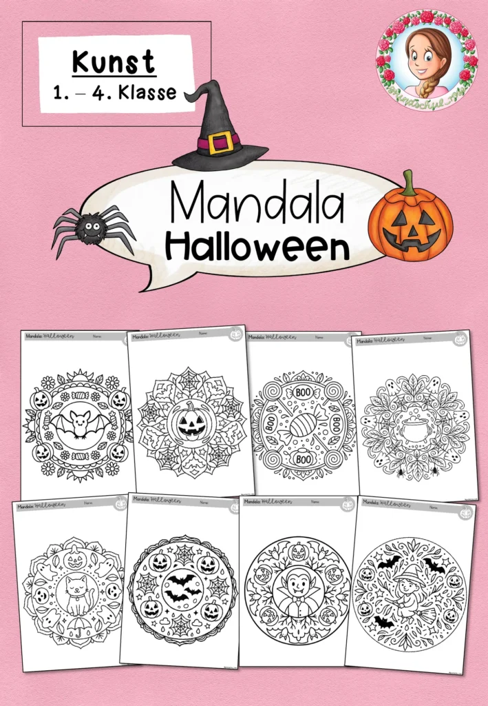Ausmalbilder Herbst Kunst Klasse 1-4 - Cover für Klasse 1-4