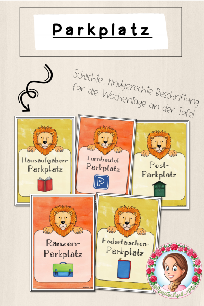 Löwen-Klasse: Parkplatz-Karten (1659878)