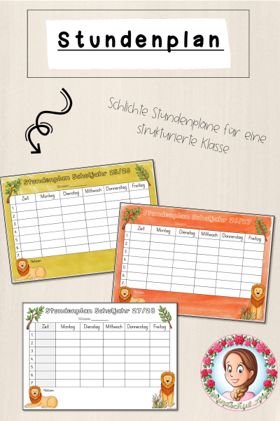 Löwen-Klasse: Stundenplan (Classroommanagement) (1659886)