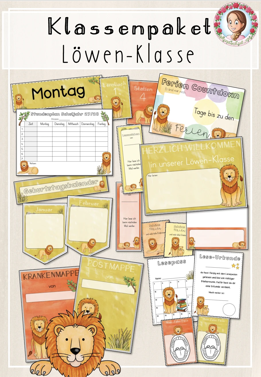 Löwenklasse Materialpaket | Classroom Management