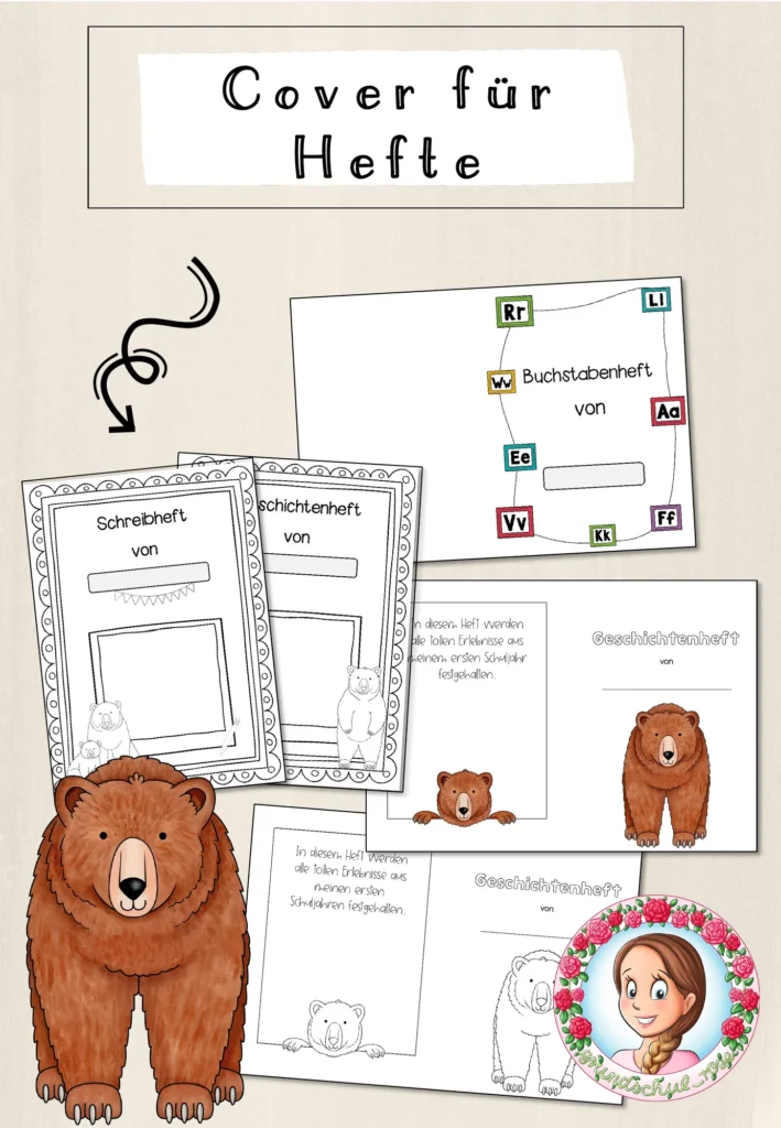 Klassenorganisation Bären Klasse 1 - Cover für Klasse 1