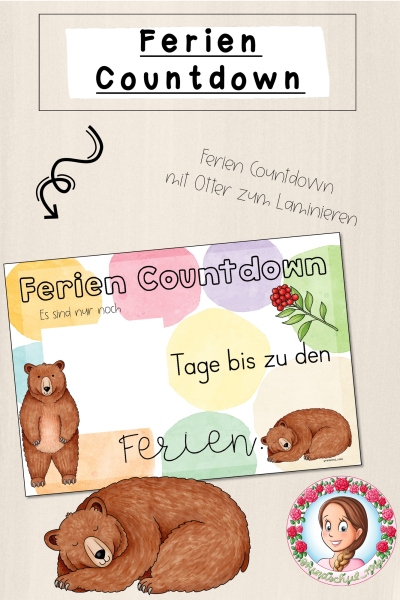 Bären-Klasse: Ferien Countdown (Classroommanagement) (1661270)