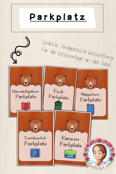 Bären-Klasse: Parkplatz-Karten (1661296)