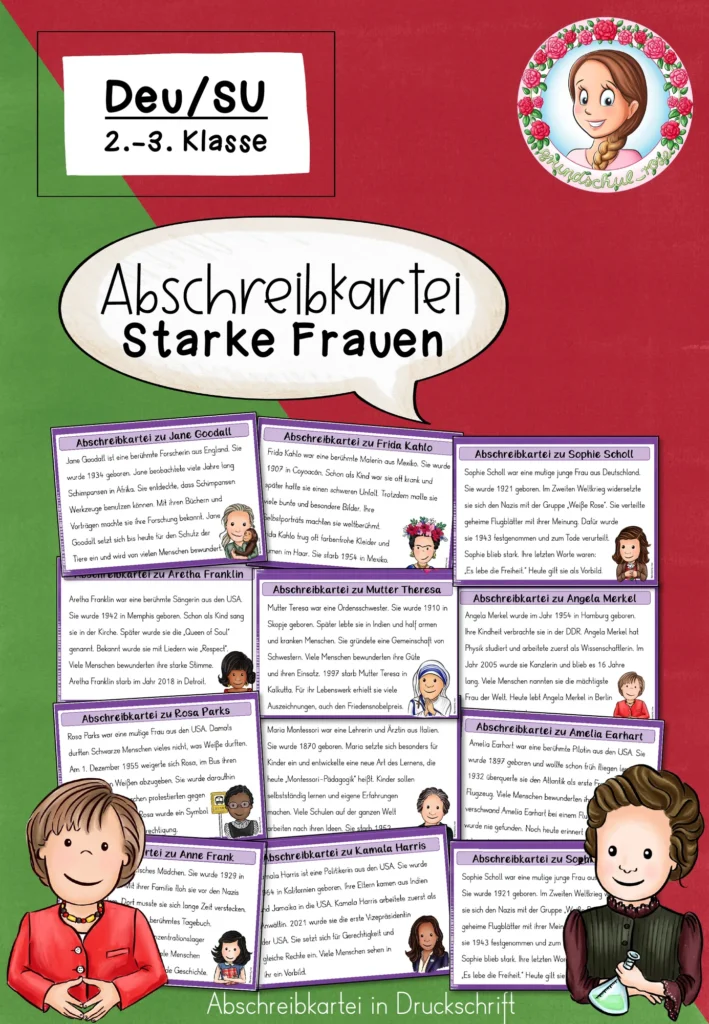 Abschreibkartei Abschreiben Sachunterricht Klasse 2-3 - Cover für Klasse 2-3
