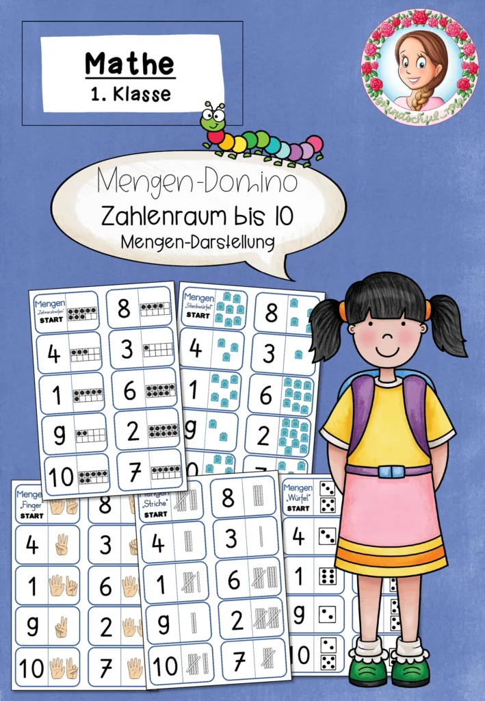 Cover Mengen-Domino ZR 10 - Mengendarstellung Klasse 1