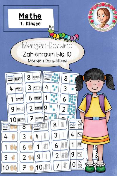 Mengen erfassen: Domino-Spiel zur Mengendarstellung (Klasse 1) (1699435)