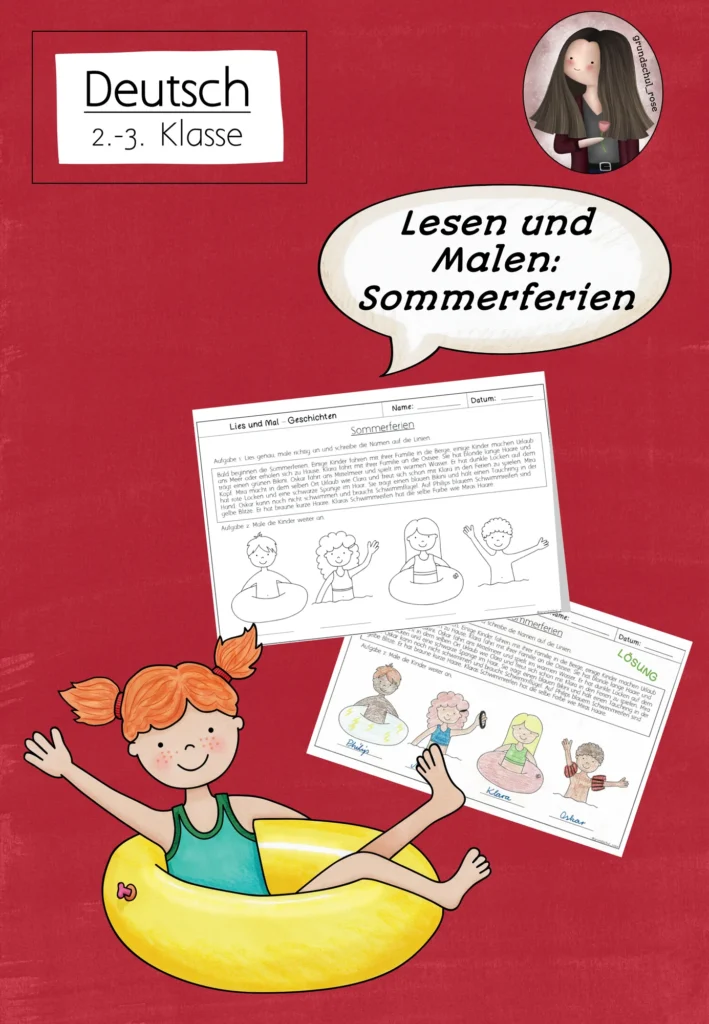 Unterrichtsmaterial Lesen Deutsch Klasse 2 - Cover für Klasse 2