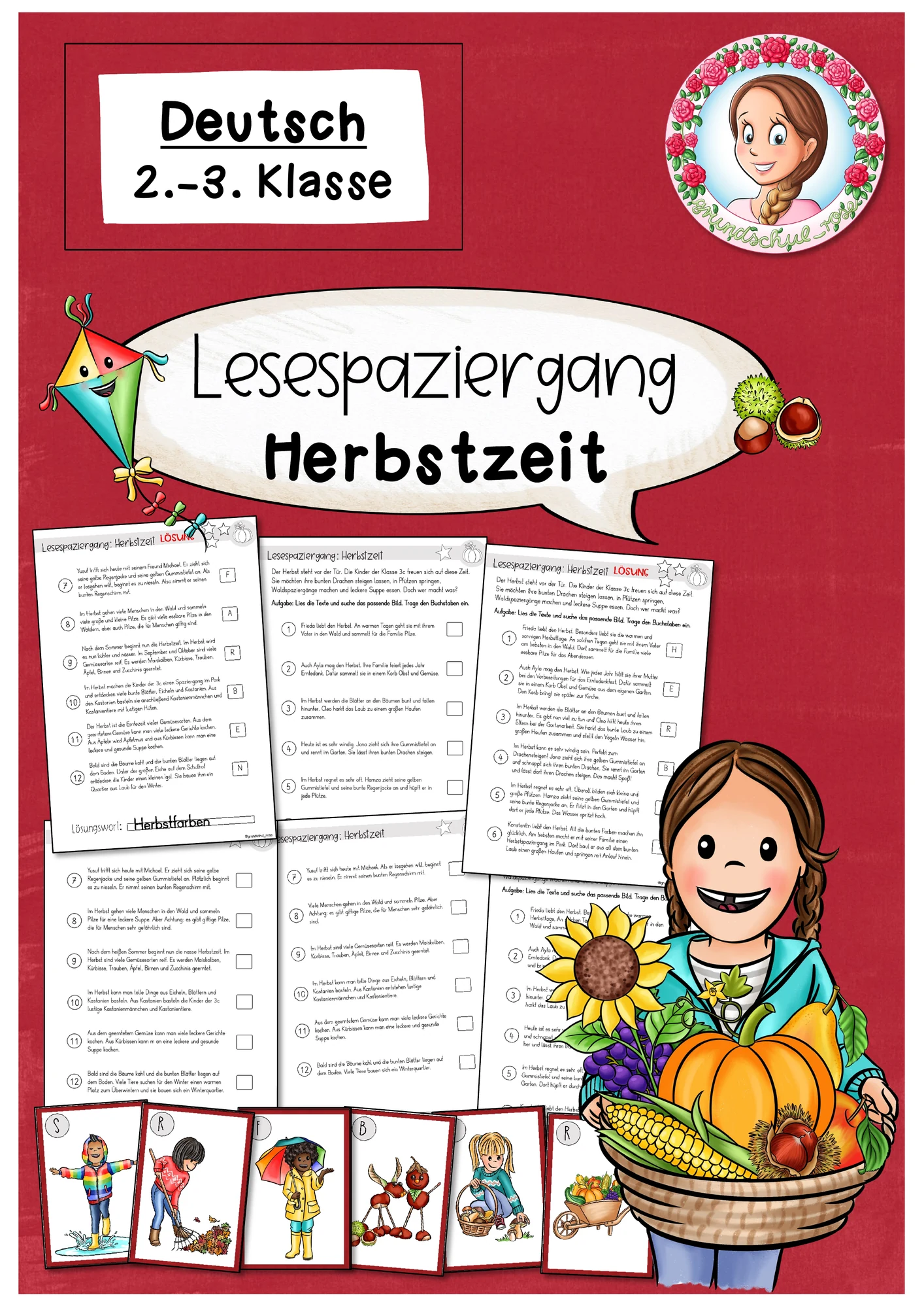 Lesespaziergang Herbst | Deutsch Klasse 2-3