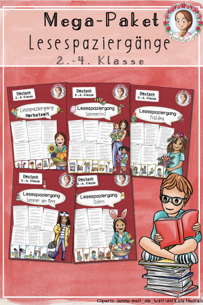 Mega-Paket Lesespaziergänge Deutsch (2.-4. Klasse) (1746191)