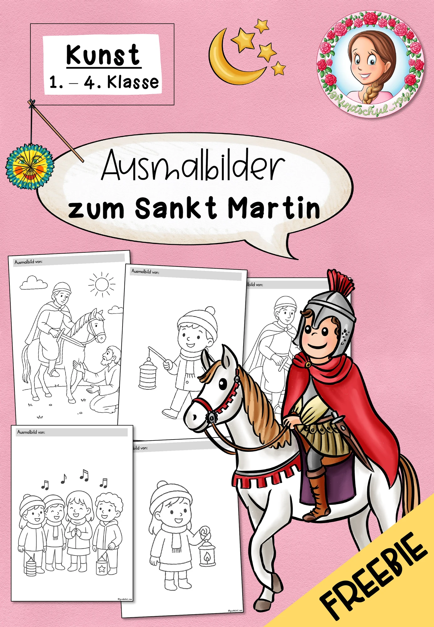 Kostenlose Ausmalbilder Sankt Martin (1.-4. Klasse) Kunst St Martin