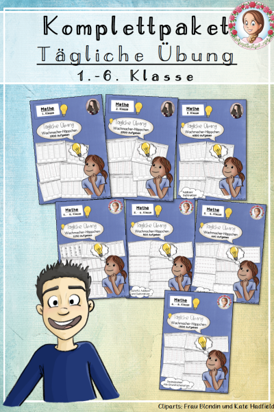 Komplettpaket Tägliche Übung 1.-6. Klasse Mathe Kopfrechnen (1765819)