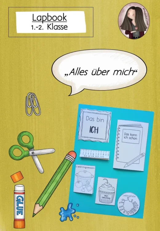 FREEBIE: Lapbook "Alles über mich" Klasse 1 und 2