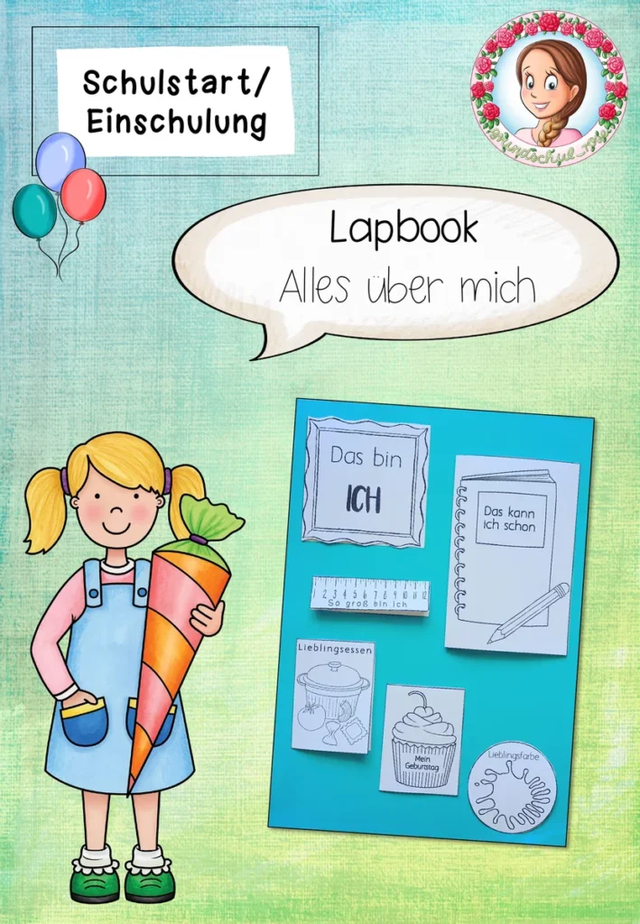 FREEBIE: Lapbook "Alles über mich" Klasse 1 und 2