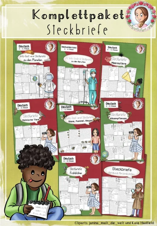 Komplettpaket Steckbriefe