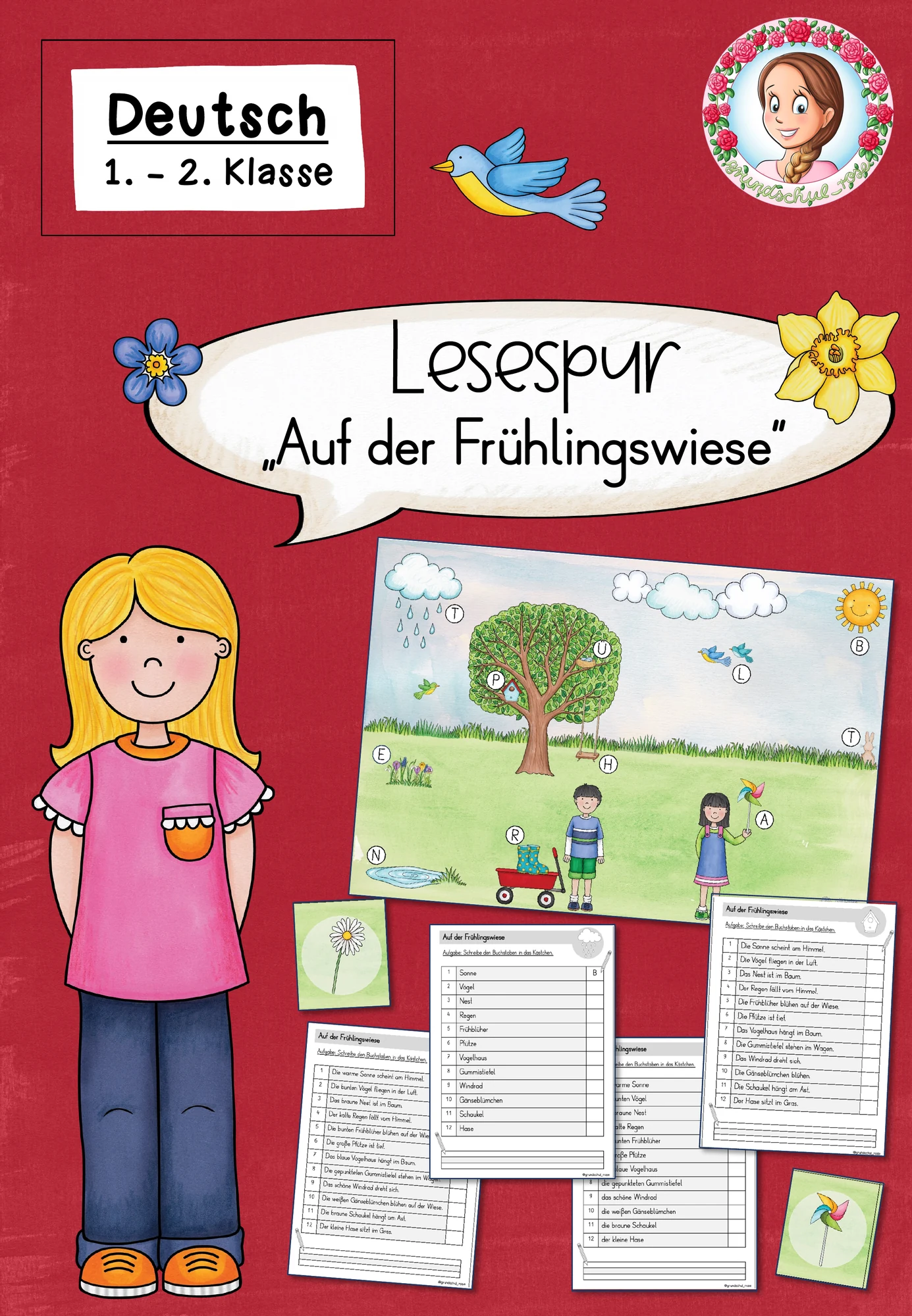 Lesespur Frühling | Deutsch Klasse 1-2