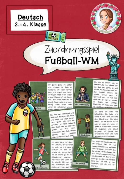 Fußball WM 2026 Zuordnungsspiel für Klasse 2 bis 3
