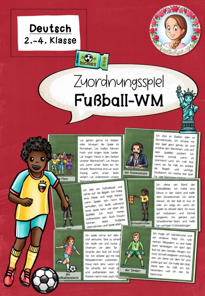 Cover Zuordnungsspiel Fußball-WM Deutsch Klasse 2 bis 4