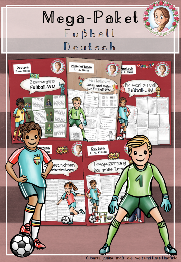 Mega-Paket Fußball WM Deutsch Lesen Schreiben