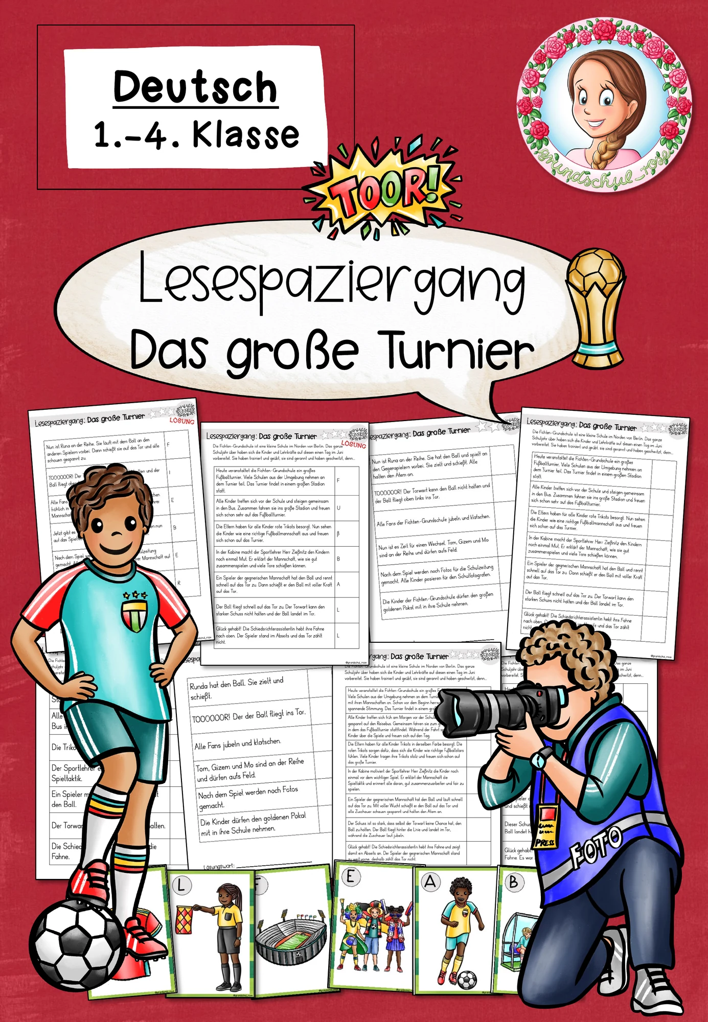 Fußball WM 2026 Lesespaziergang | Deutsch Klasse 1-4 #WMFieberImUnterricht