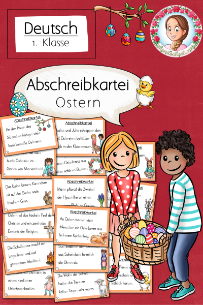 Abschreibkartei Ostern Druckschrift (1. Klasse) – 728386