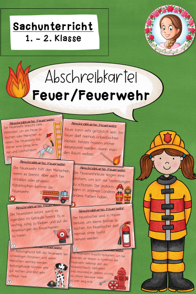 Abschreibkarten Feuerwehr (Klasse 1) – 327512