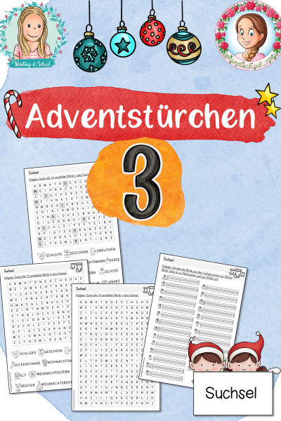 Adventstürchen 3: Suchsel (1.-4. Klasse) – 738147