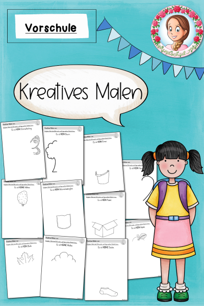 Arbeitsblätter Vorschule & Kita Kreatives Malen – 831310