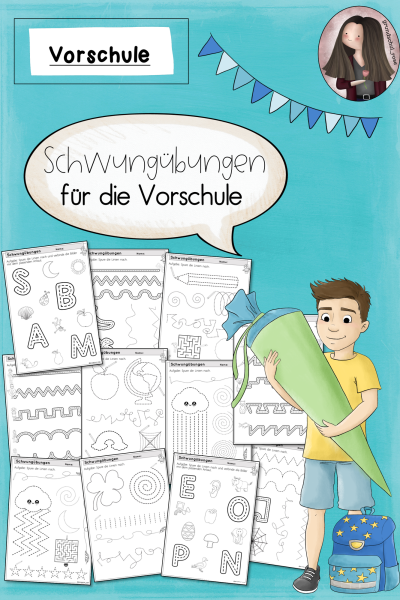 Arbeitsblätter Vorschule & Kita Schwungübungen – 559553