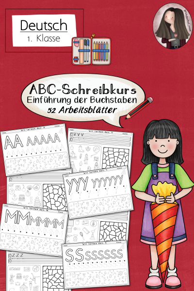 Arbeitsblätter zum ABC-Schreibkurs in Druckschrift (1. Klasse) – 411683