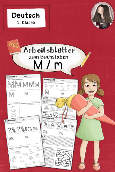 Arbeitsblätter zur Einführung des Buchstabens M (1. Klasse) – 620906