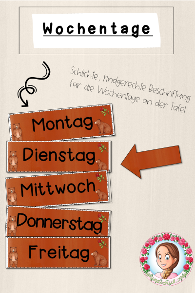 Bären-Klasse: Wochentage (Classroommanagement) – 1661313