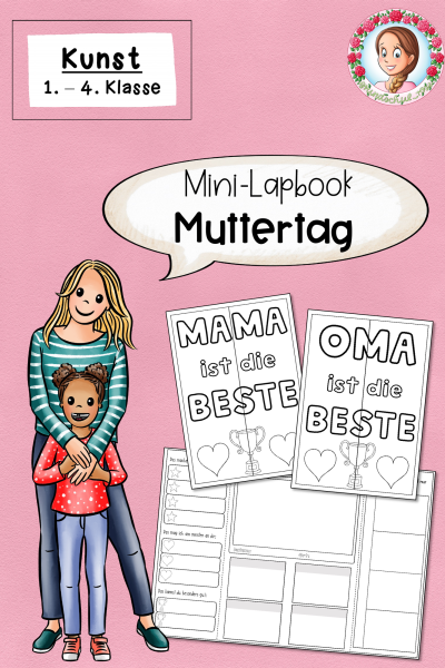 Bastelvorlage Muttertag Mini-Lapbook – 1539174