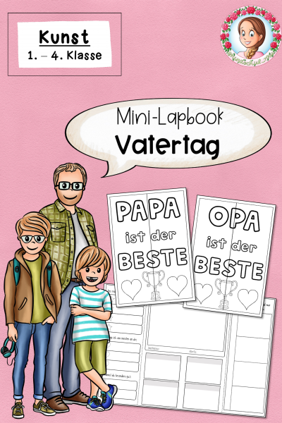 Bastelvorlage Vatertag Mini-Lapbook – 1539175