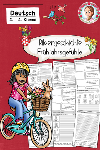 Bildergeschichten/Kurzgeschichten schreiben: Frühlingsgefühle / Frühling (2.-4. Klasse) Frühlingsgefühle – 813740
