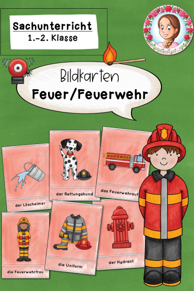 Bildkarten zur Feuerwehr (1. Klasse) – 328032