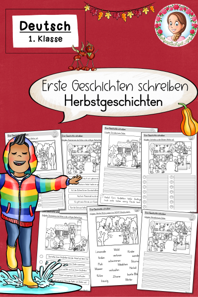 Erste Geschichten schreiben / 3 Herbstgeschichten (1. und 2. Klasse) – 995084